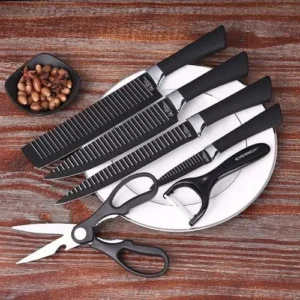 Conjunto De Facas De Aço Inoxidável Antiaderente