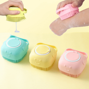 esponja de silicone banho massageador